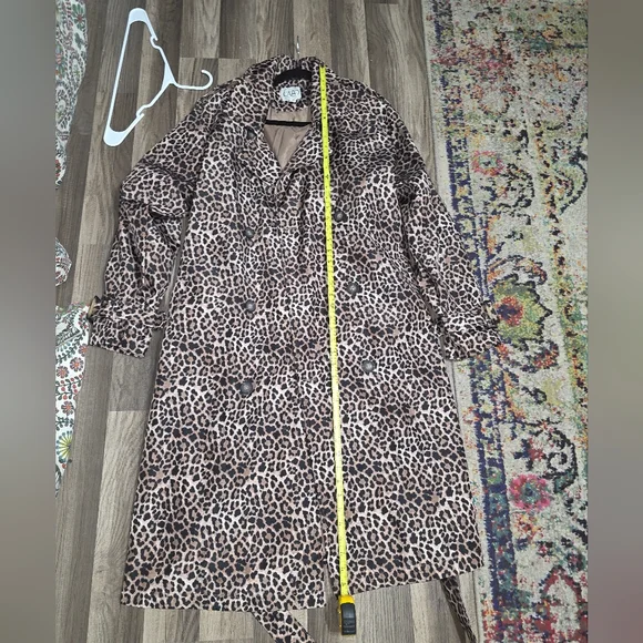 Cato Leopard Print Trench Coat - Picture 7 of 10
